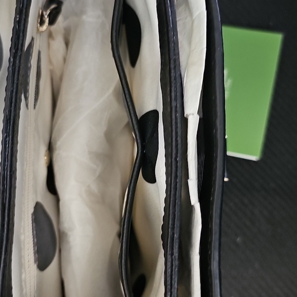 Vtg Kate Spade Black Leather Shoulder Bag - Picture 8 of 9